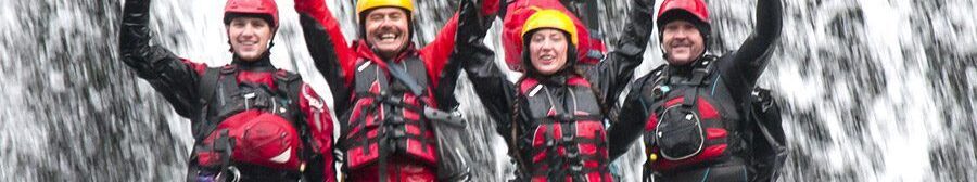 Canyoning and Gorge Walking team building days at Adventures Wales