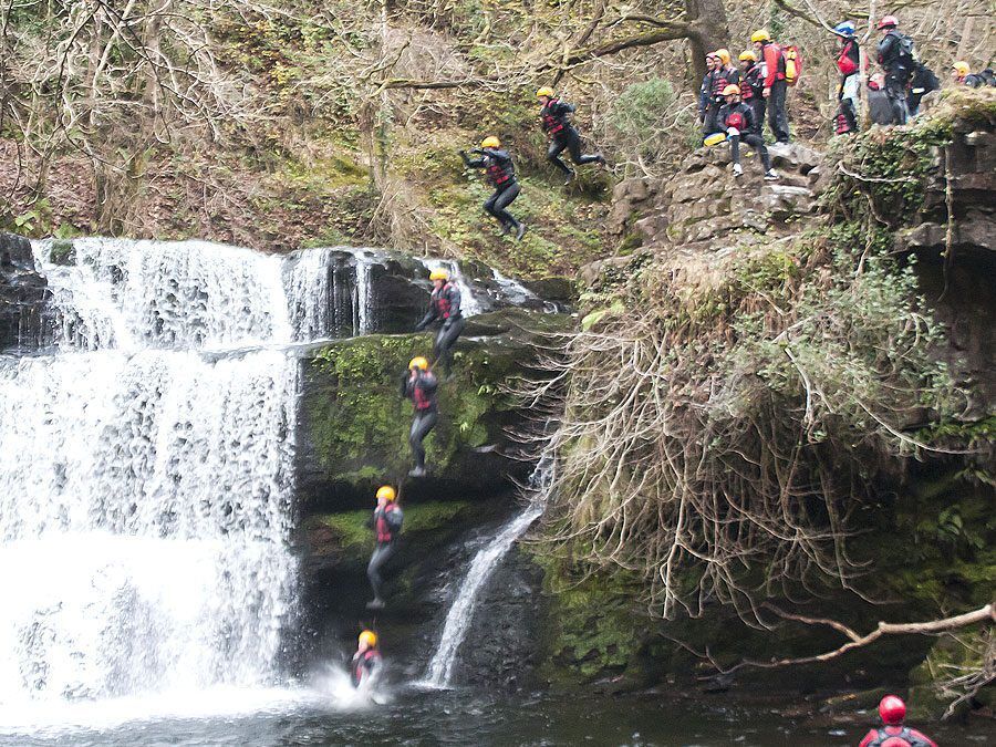 Gorge Walking jump Gorge Walking jump