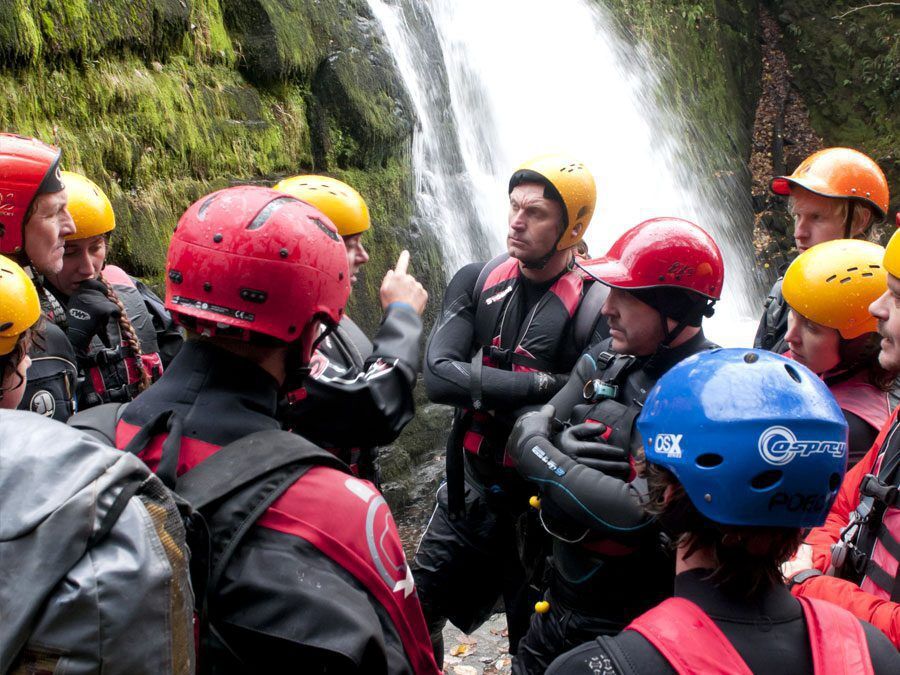 Gorge Walking Team Building at Adventures Wales