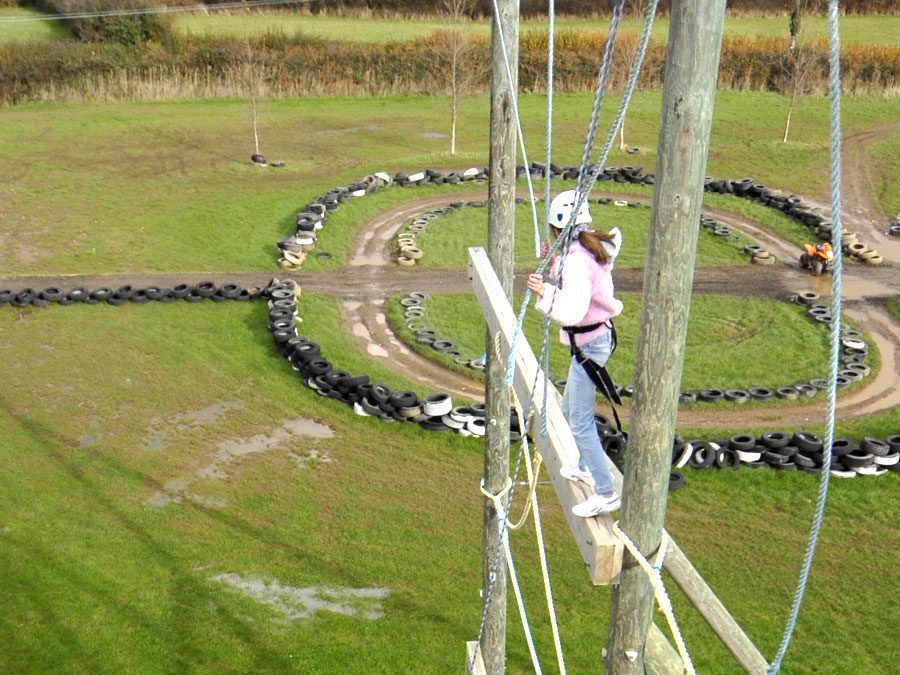 High Ropes Climbing Course at Adventures Wales