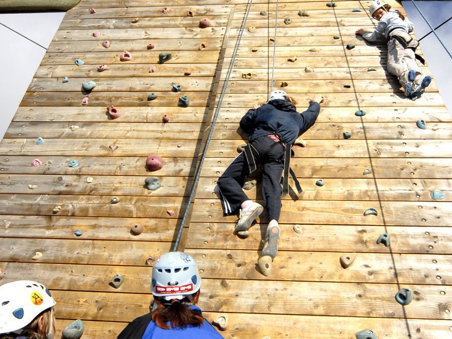 High Ropes climbing course at Adventures Wales High Ropes climbing course at Adventures Wales