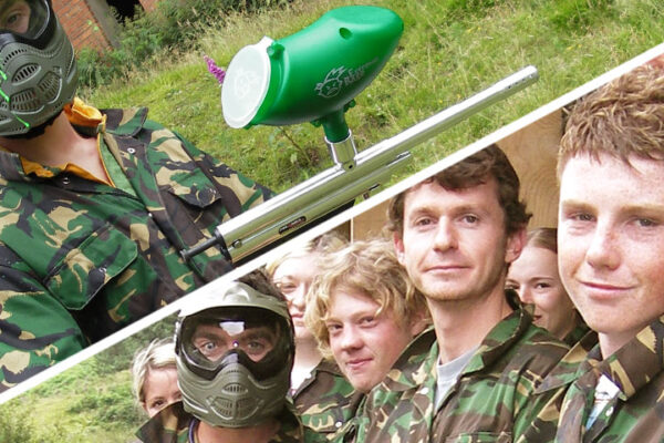 Children's paint-balling parties at Adventures Wales