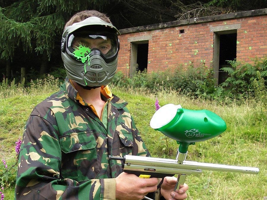 Paintballing at Adventures Wales, Parc Newydd Farm, Heol Drewi, Pyle, Bridgend CF36 3EX