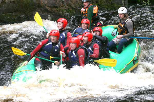 white water rafting near Cardiff with Adventures Wales