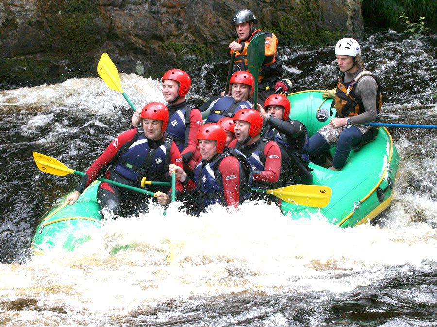 white water rafting near Cardiff with Adventures Wales