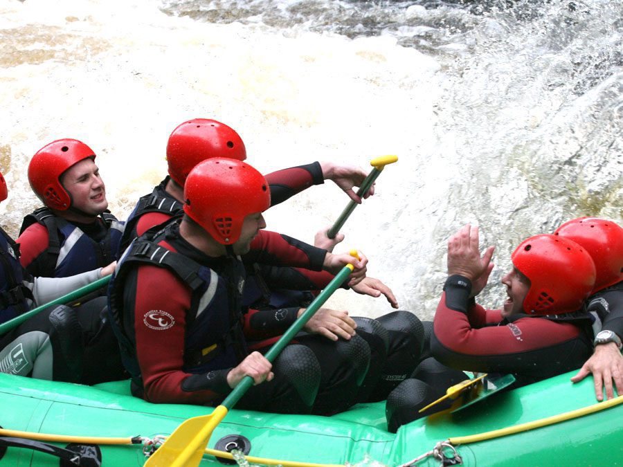 White Water Rafting on a Cardiff Stag Weekend White Water Rafting on a Cardiff Stag Weekend