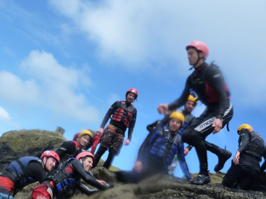 Coasteering at St Davids, Pembrokeshire with Adventures Wales