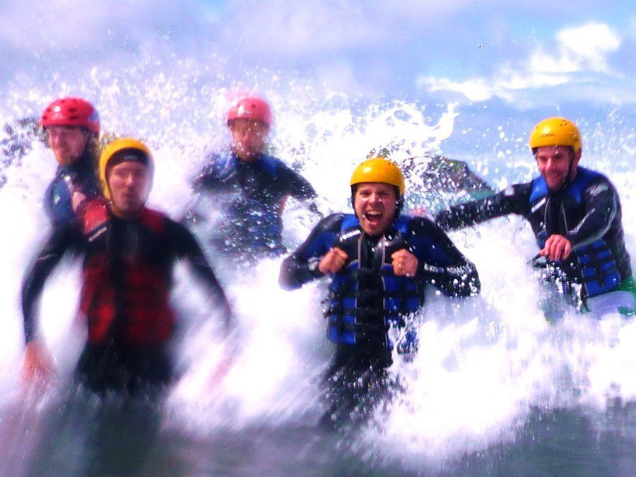 Coasteering in Cardiff, Wales Coasteering in Cardiff, Wales