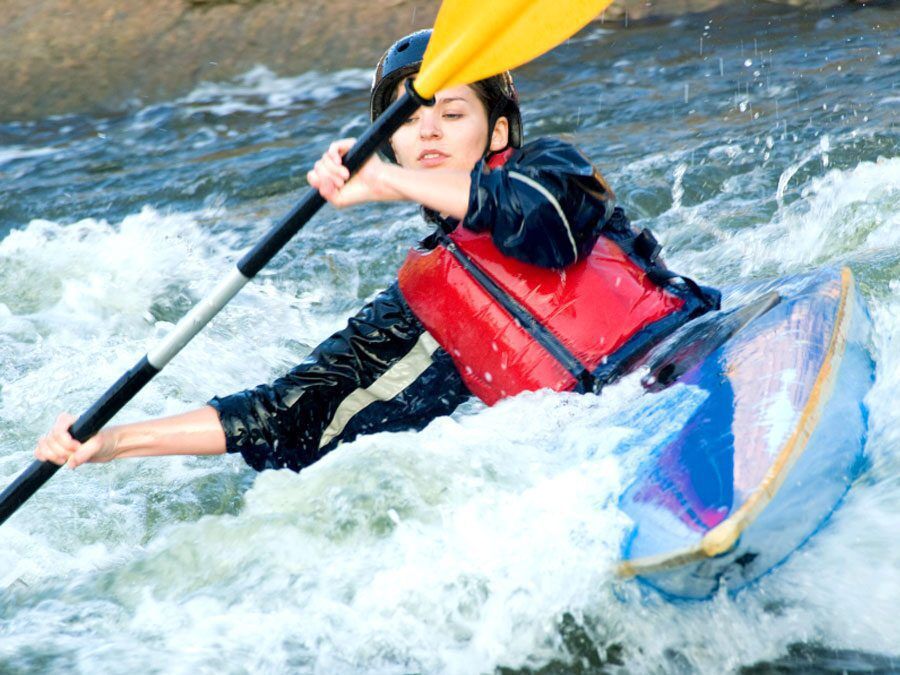 Surf Kayaking at Adventures Wales, Porthcawl