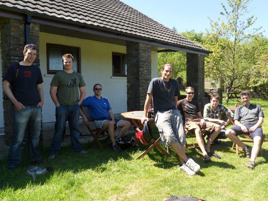 The Lodge exterior benches, Accomodation with Adventures Wales The Lodge exterior benches, Accomodation with Adventures Wales