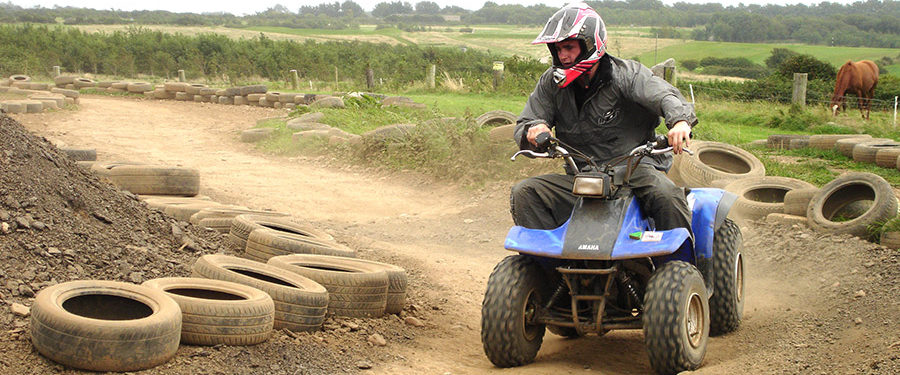 Quad biking for Stag Groups at Adventures Wales, Porthcawl