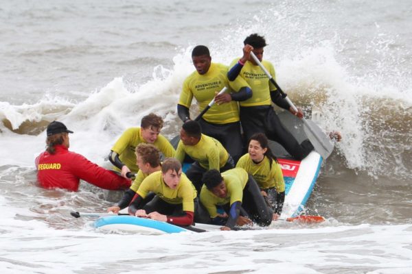 SUP/ Surfing Team Building and Stag Party in Cardiff, Swansea and Bristol, team rafting in South Wales, Team rafting in Cardiff, Sea rafting stag package, Stag party rafting