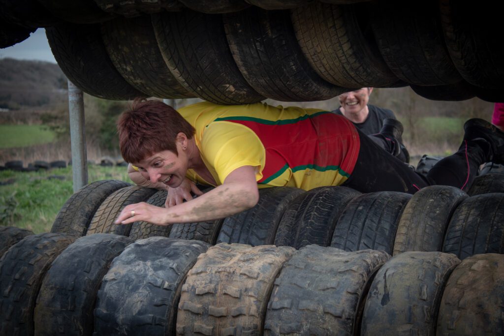 The mangle obstacle at Adventures obstacle course cardiff