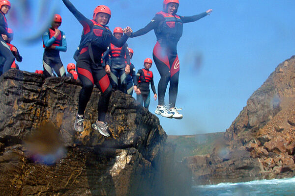 Coasteering locations around Wales